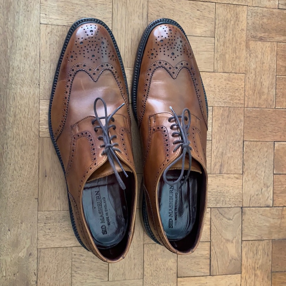 Sid Mashburn Bench made in England Bown Wingtips. US 10.5